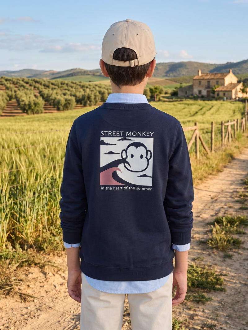 Sudadera Fina de Street Monkey
